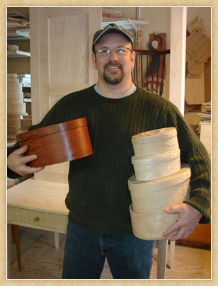 John Bachman in his shop.  